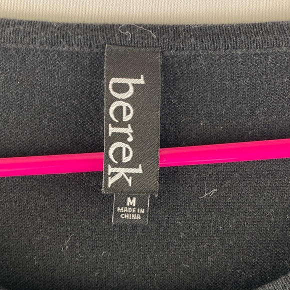 Berek Black Sweater with Festive Embellishments size Medium - Picture 2 of 8